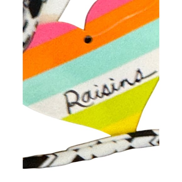 Raisins Bikini Set Womens Size Large Fringe Halter & Tropical Design Multi-Color - Picture 2 of 7